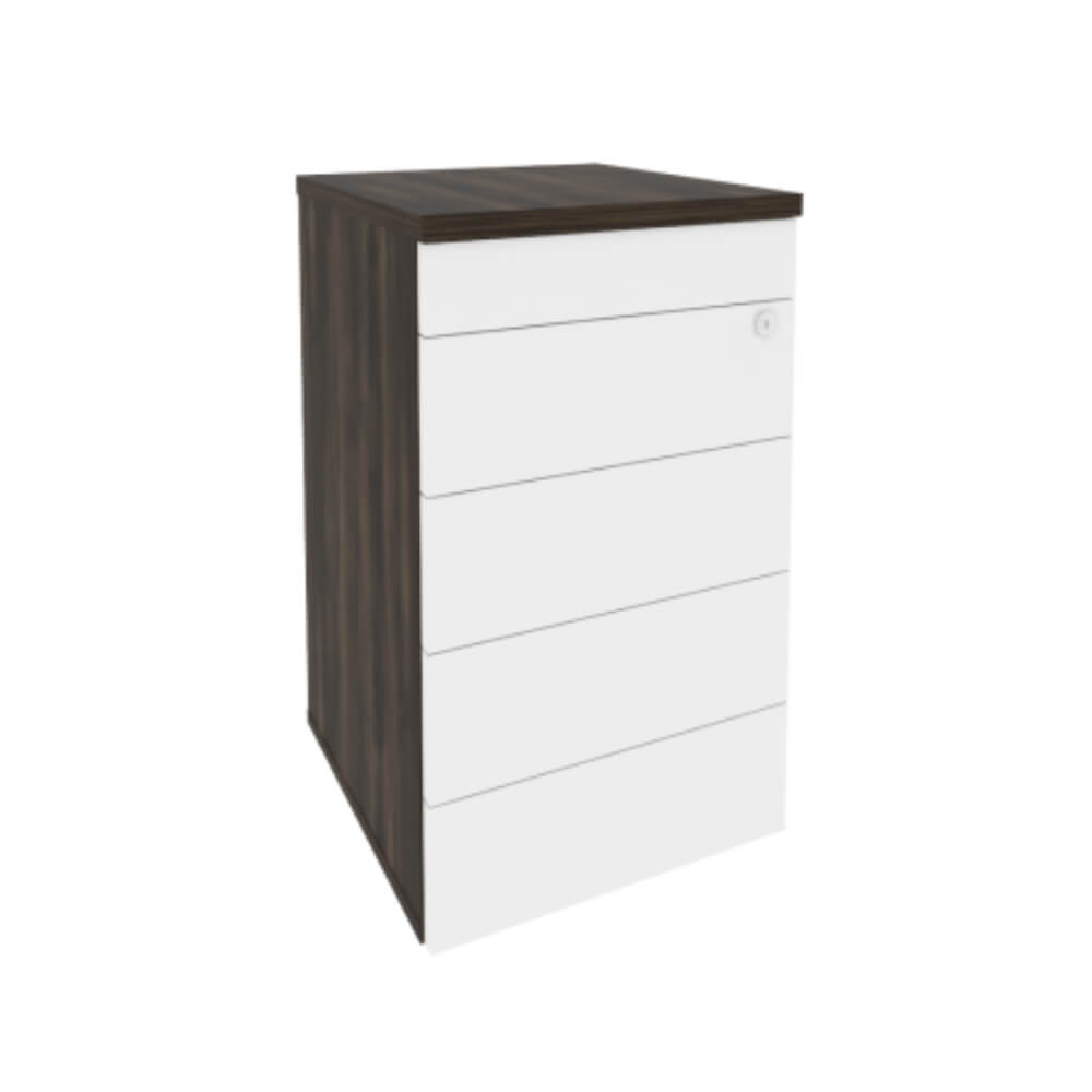 Тумба приставная 4 ящ. (TIP-ON) 432x460x750 (Дуб Мали/Белый Бриллиант, 432x460x750)