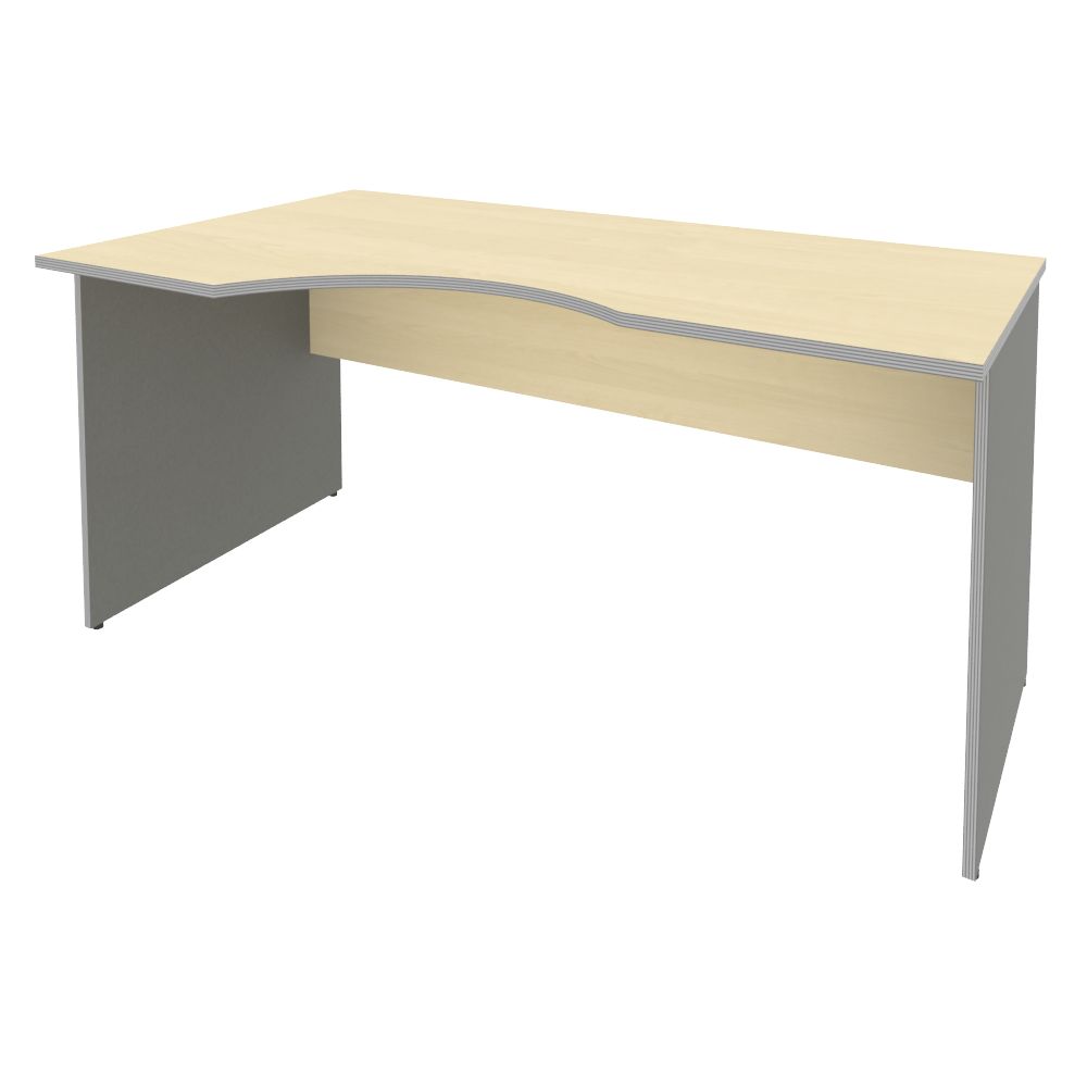 Стол эргономичный Левый 1600x900x750 (Клён Металлик, 1600x900x750)
