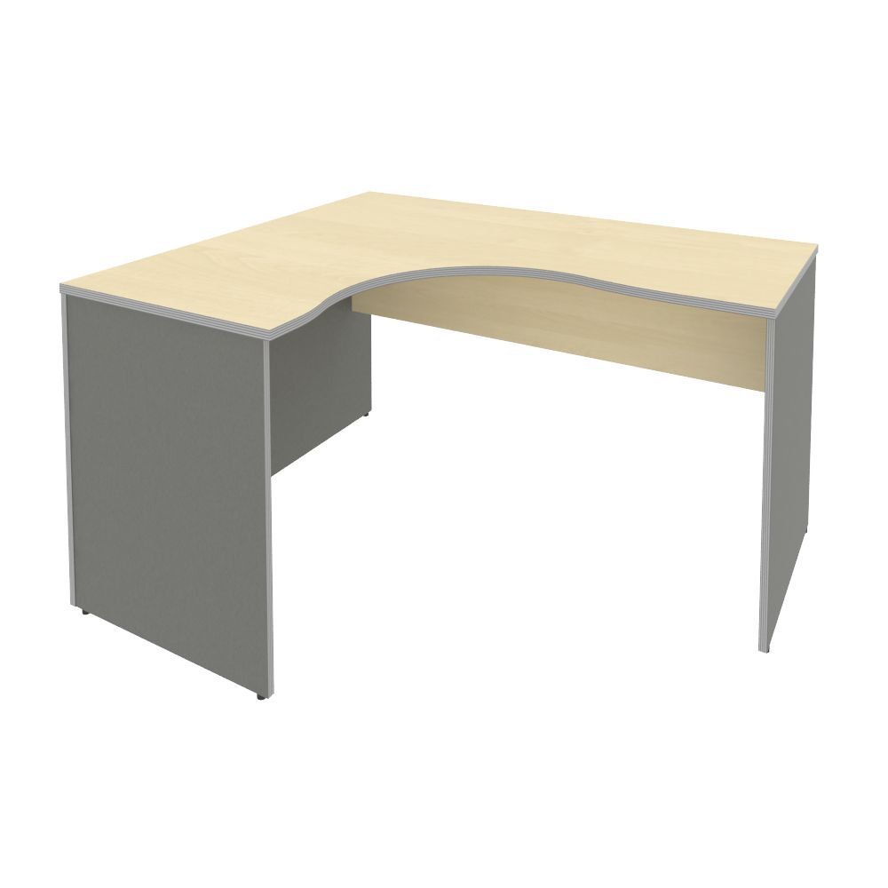 Стол эргономичный Левый 1400x1200x750 (Клён Металлик, 1400x1200x750)