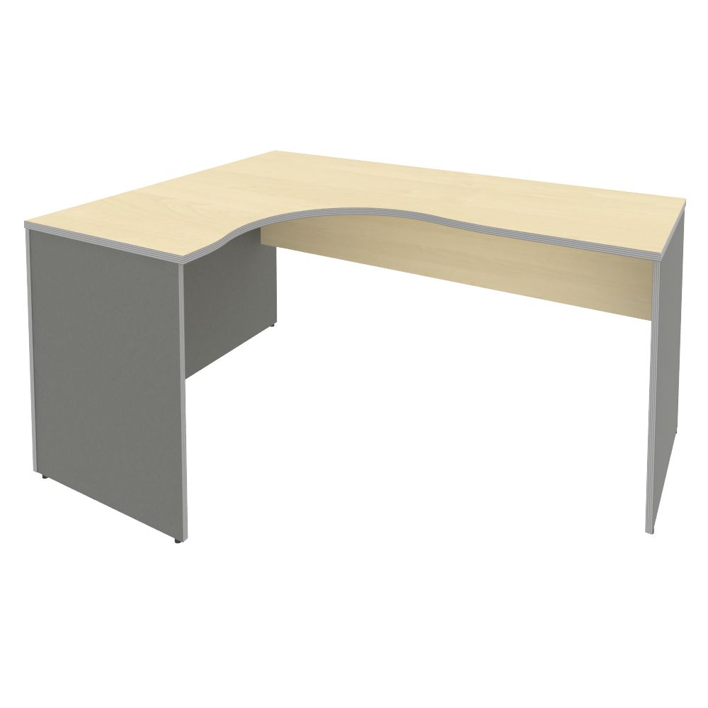Стол эргономичный Левый 1600x1200x750 (Клён Металлик, 1600x1200x750)