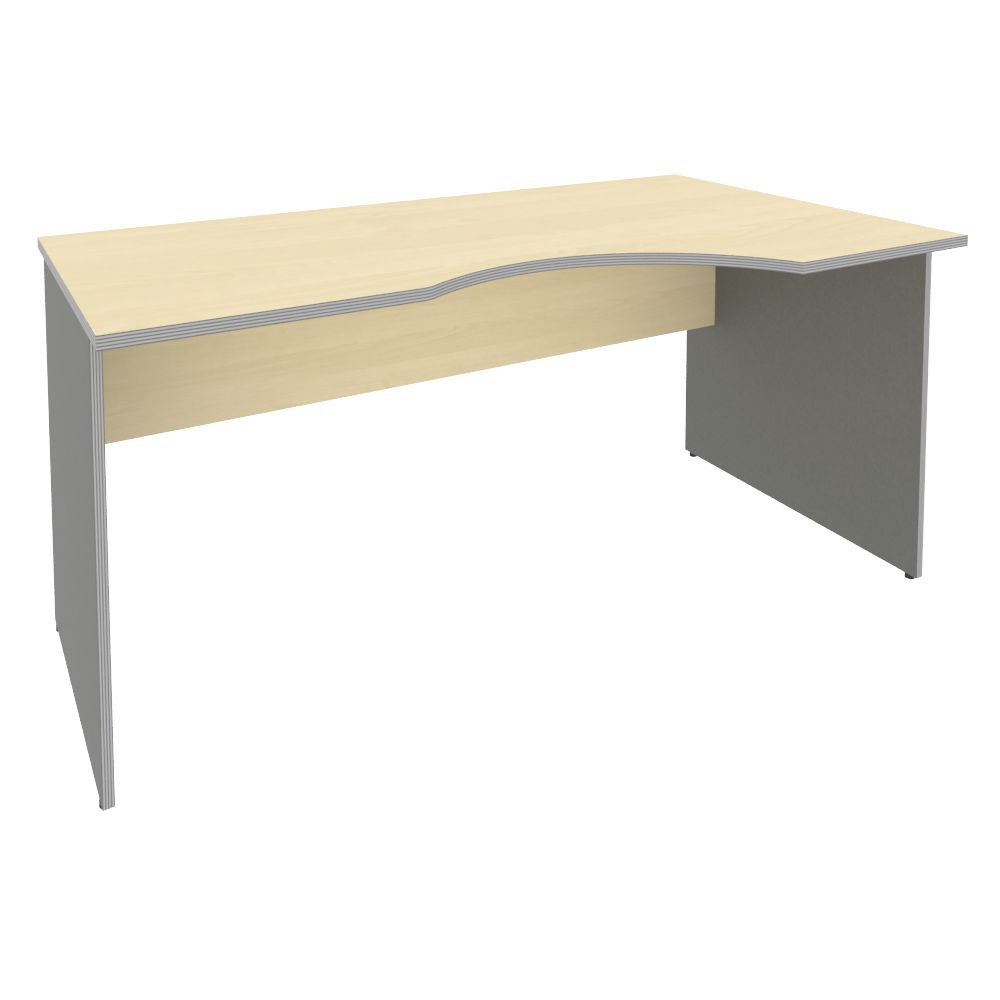 Стол эргономичный Правый 1600x900x750 (Клён Металлик, 1600x900x750)