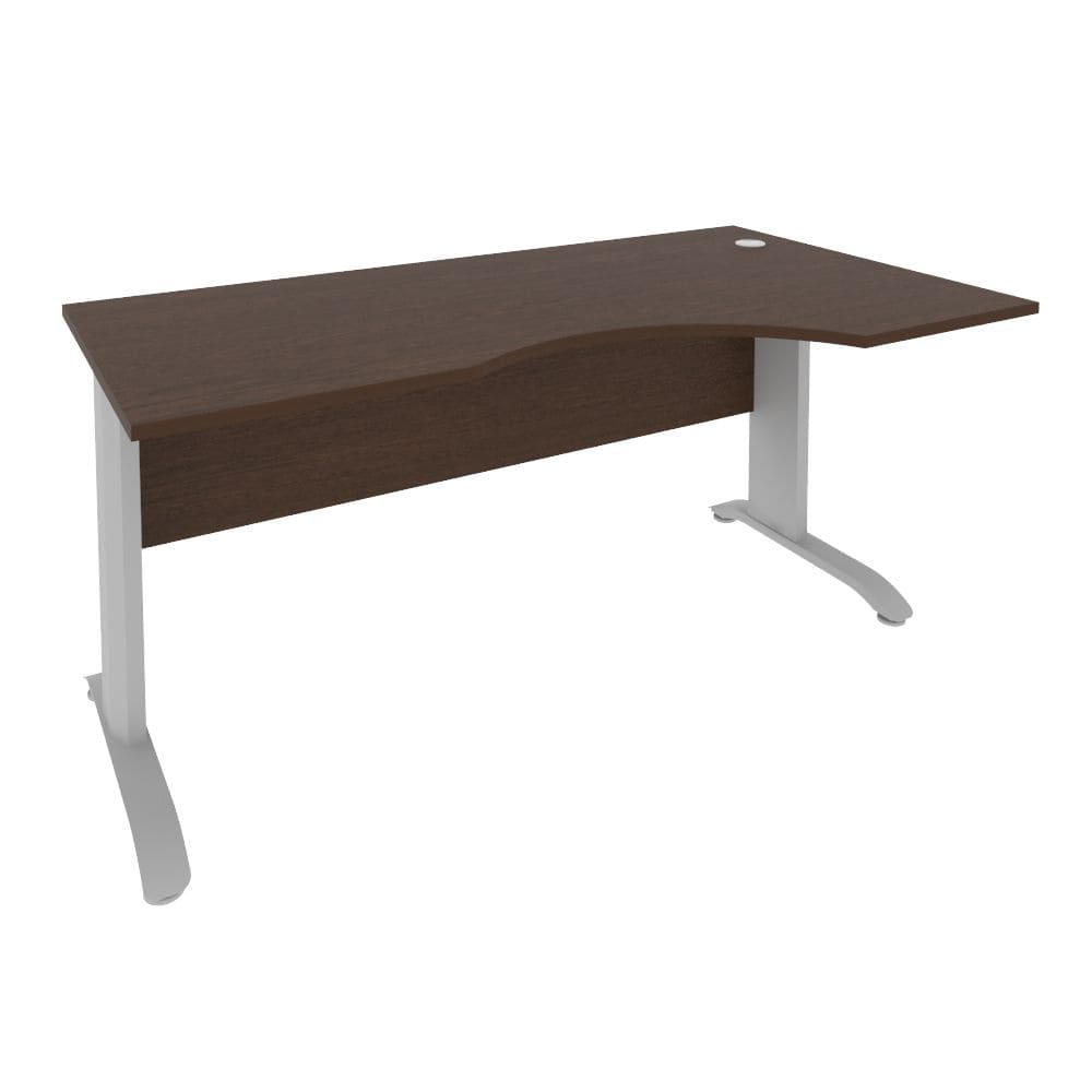 Стол криволинейный Правый на м/к 1600x900x750 (Венге Цаво, 1600x900x750)