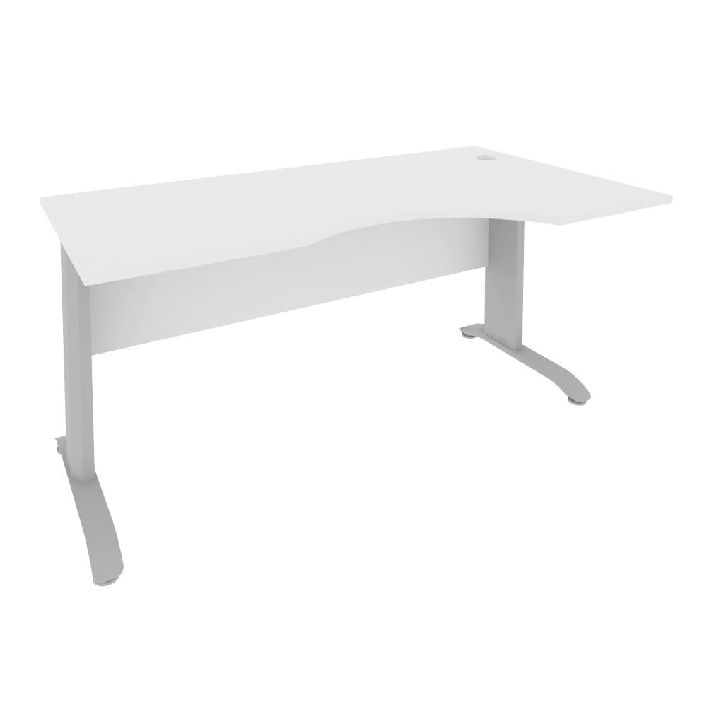 Стол криволинейный Правый на м/к 1600x900x750 (Белый, 1600x900x750)