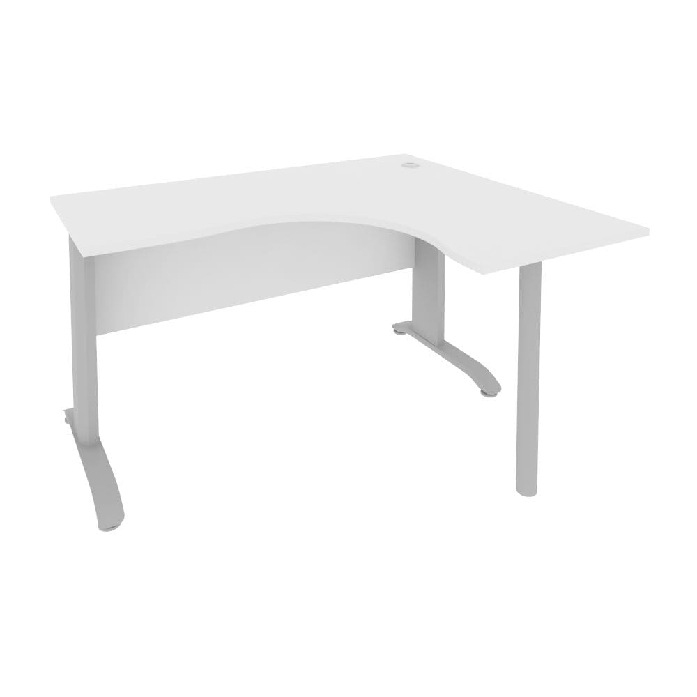 Стол криволинейный Правый на м/к 1400x1200x750 (Белый, 1400x1200x750)