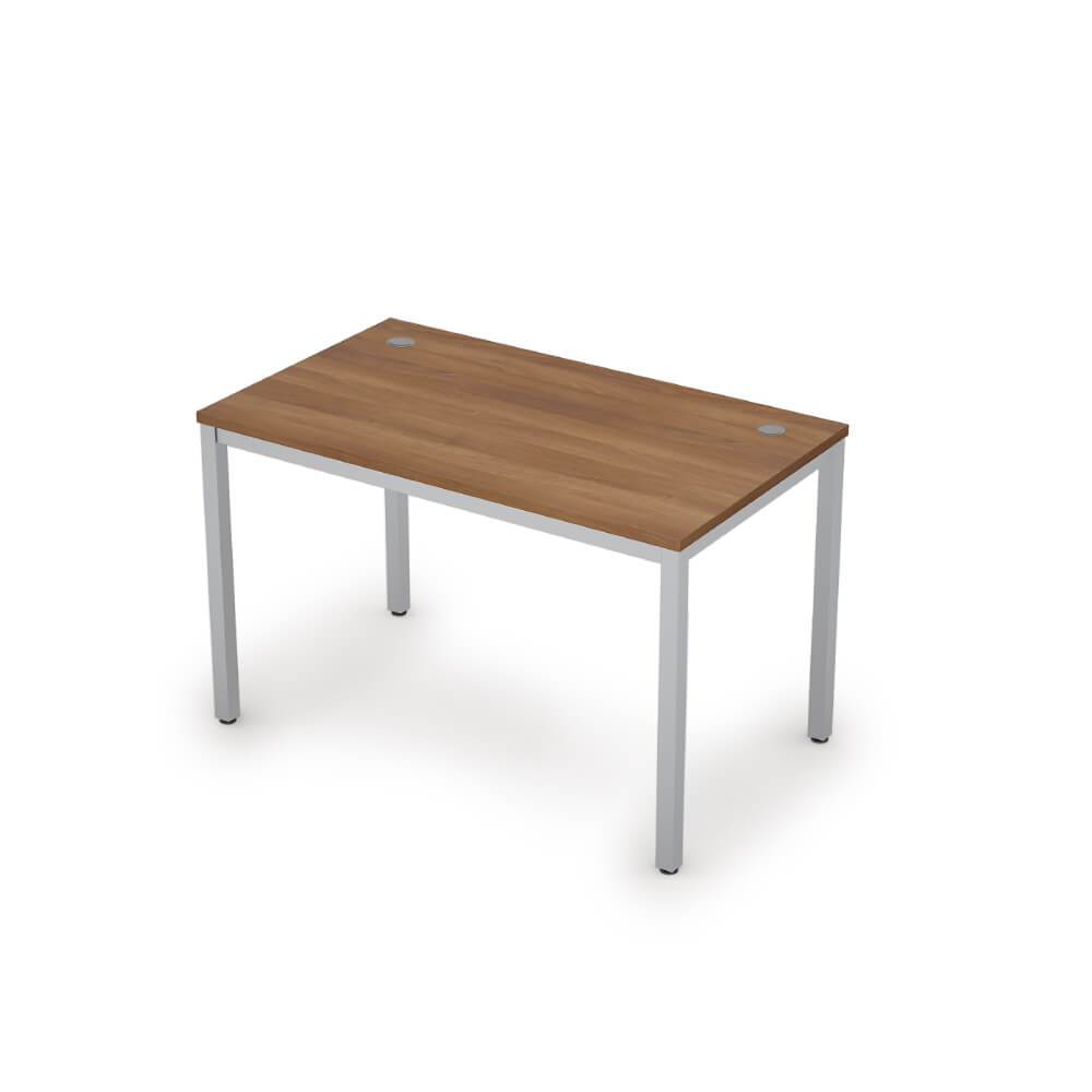 Стол рабочий 1200x600x750 (Шамони Тёмный/алюминий матовый, 1200x600x750)