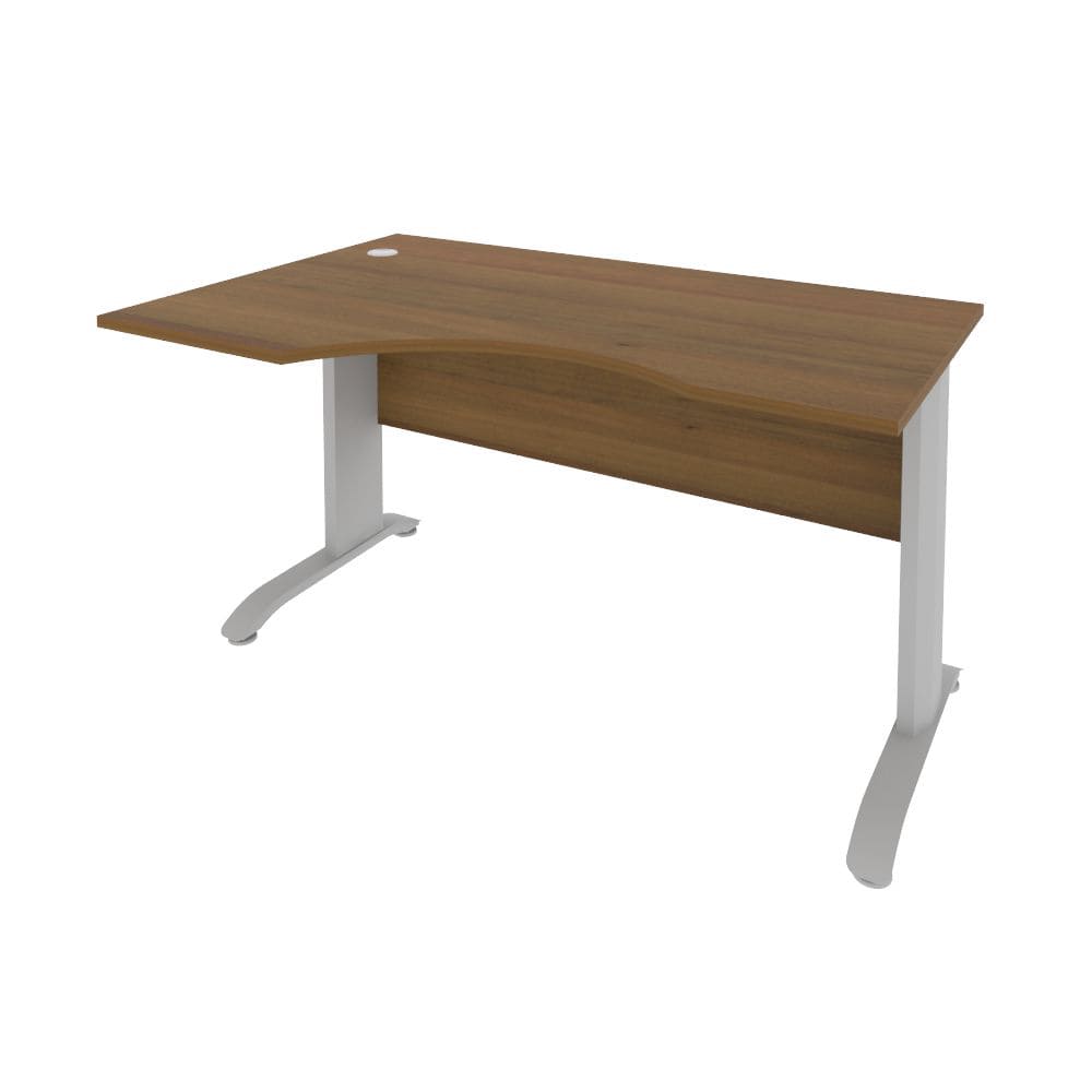 Стол криволинейный Левый на м/к 1400x900x750 (Орех Гварнери, 1400x900x750)