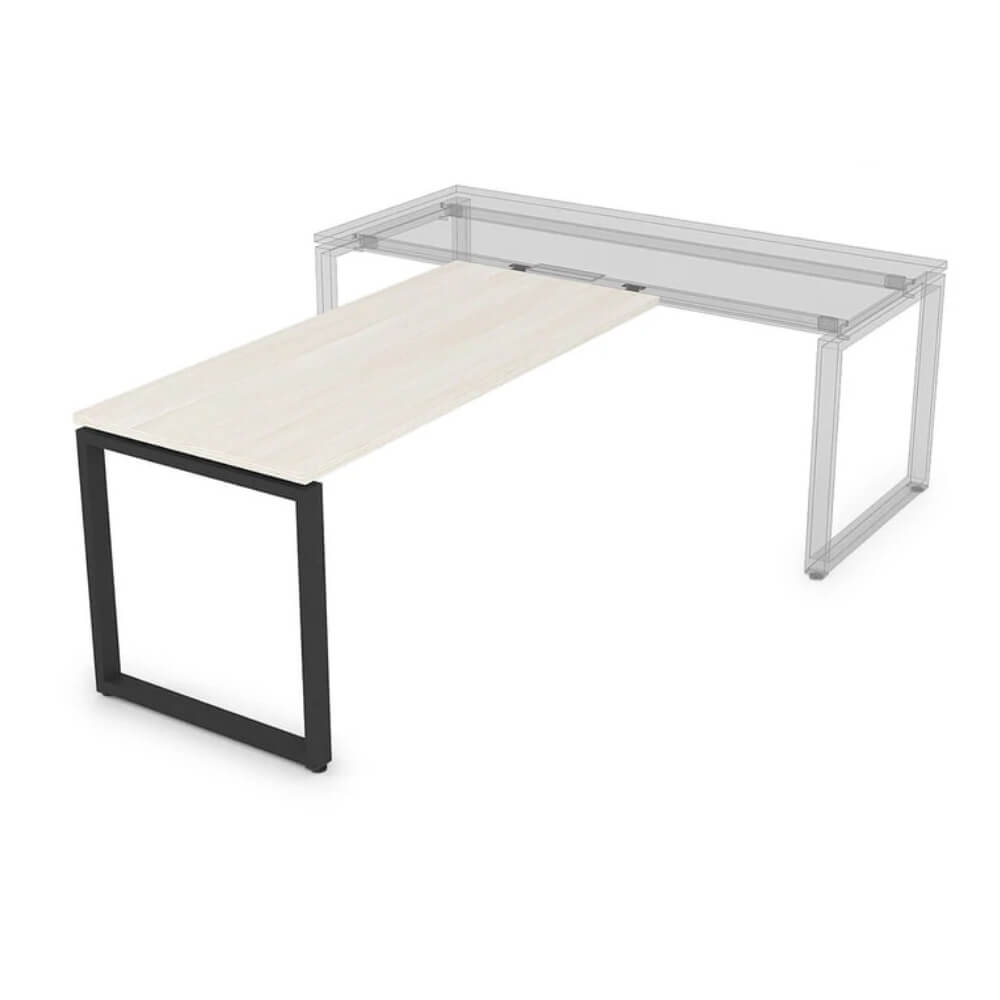 Брифинг-приставка 1400x700x750 (Ivory/чёрный, 1400x700x750)