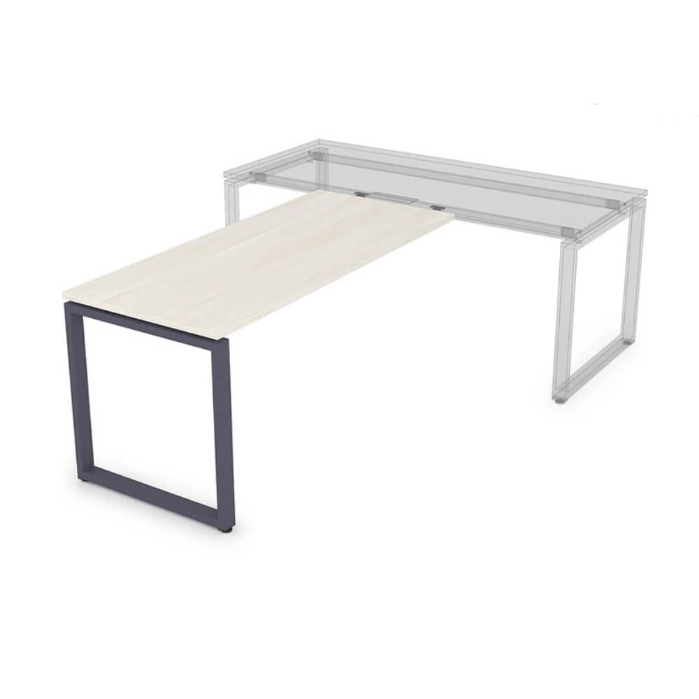 Брифинг-приставка 1600x700x750 (Ivory/графит, 1600x700x750)