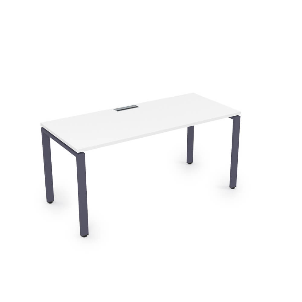 Стол рабочий 1600x700x750 (Белый Премиум/графит, 1600x700x750)