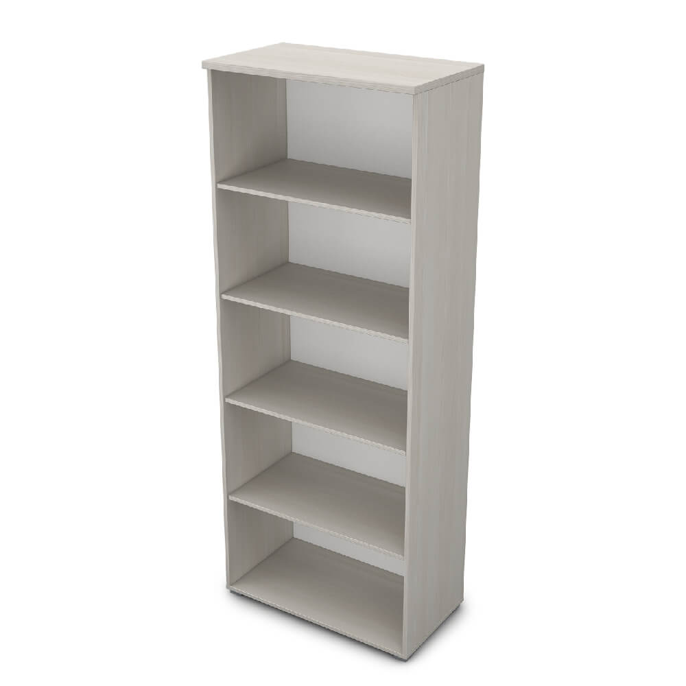 Стеллаж высокий 5 ур. 800x450x2045 ЛДСП (Ivory, 800x450x2045, Задняя стенка шкафа: ЛДСП)