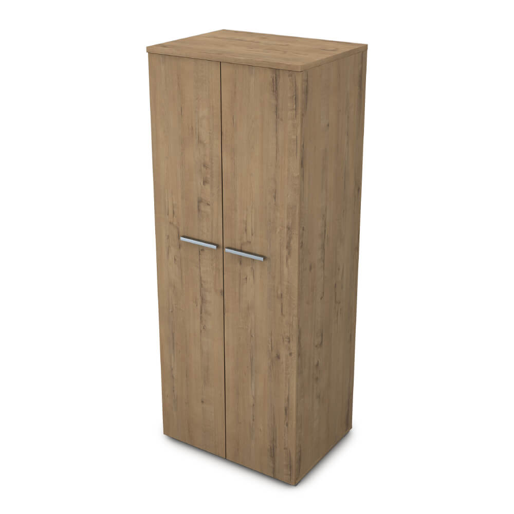 Гардероб (овальная штанга) 800x600x2045 ЛДСП (Teakwood, 800x600x2045, Задняя стенка шкафа: ЛДСП)