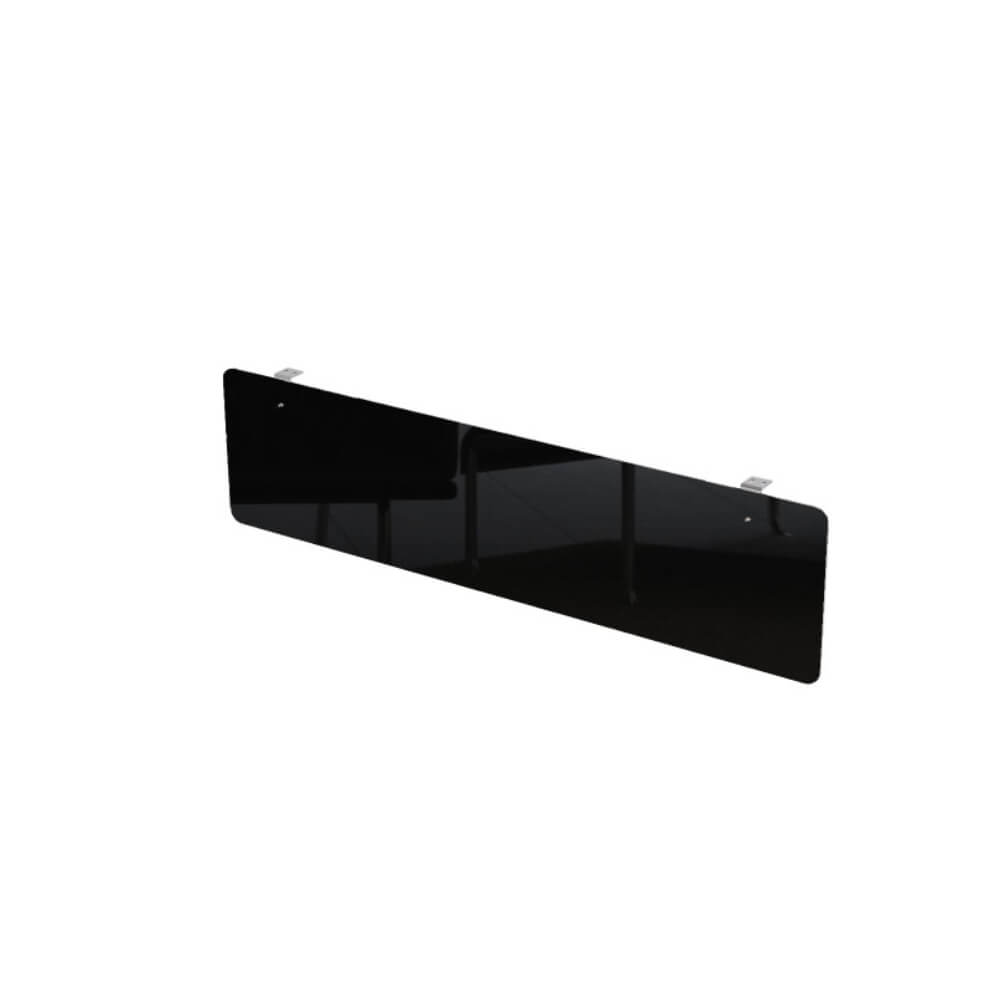 Экран подстольный HPL 1200x4x300 (Чёрный Глянец, 1200x4x300,HPL-пластик)