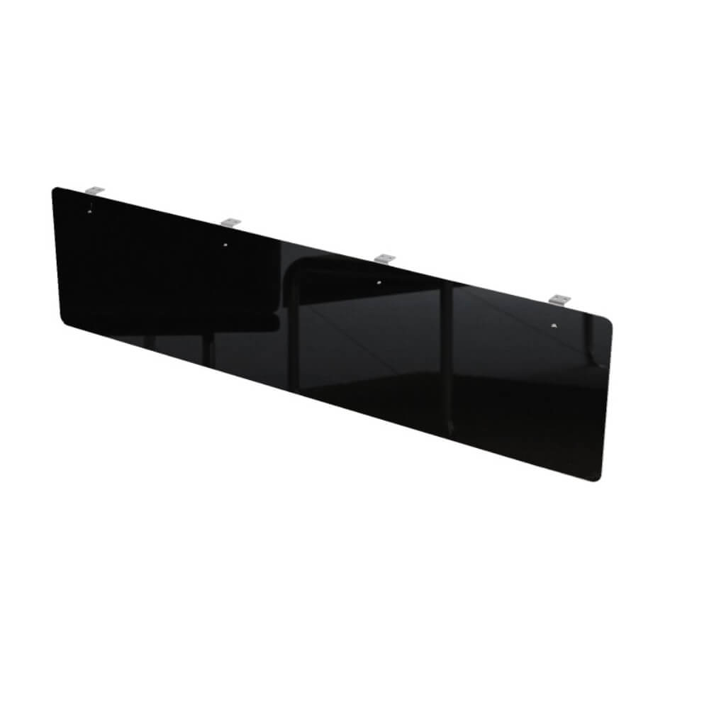 Экран подстольный HPL 1600x4x300 (Чёрный Глянец, 1600x4x300,HPL-пластик)