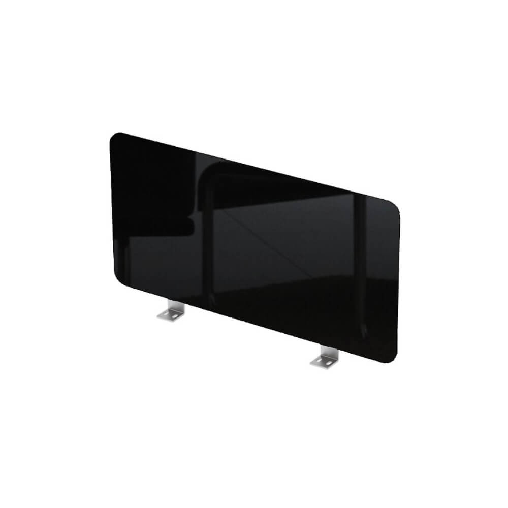 Барьер боковой HPL 700x4x400 (Чёрный Глянец, 700x4x400,HPL-пластик)