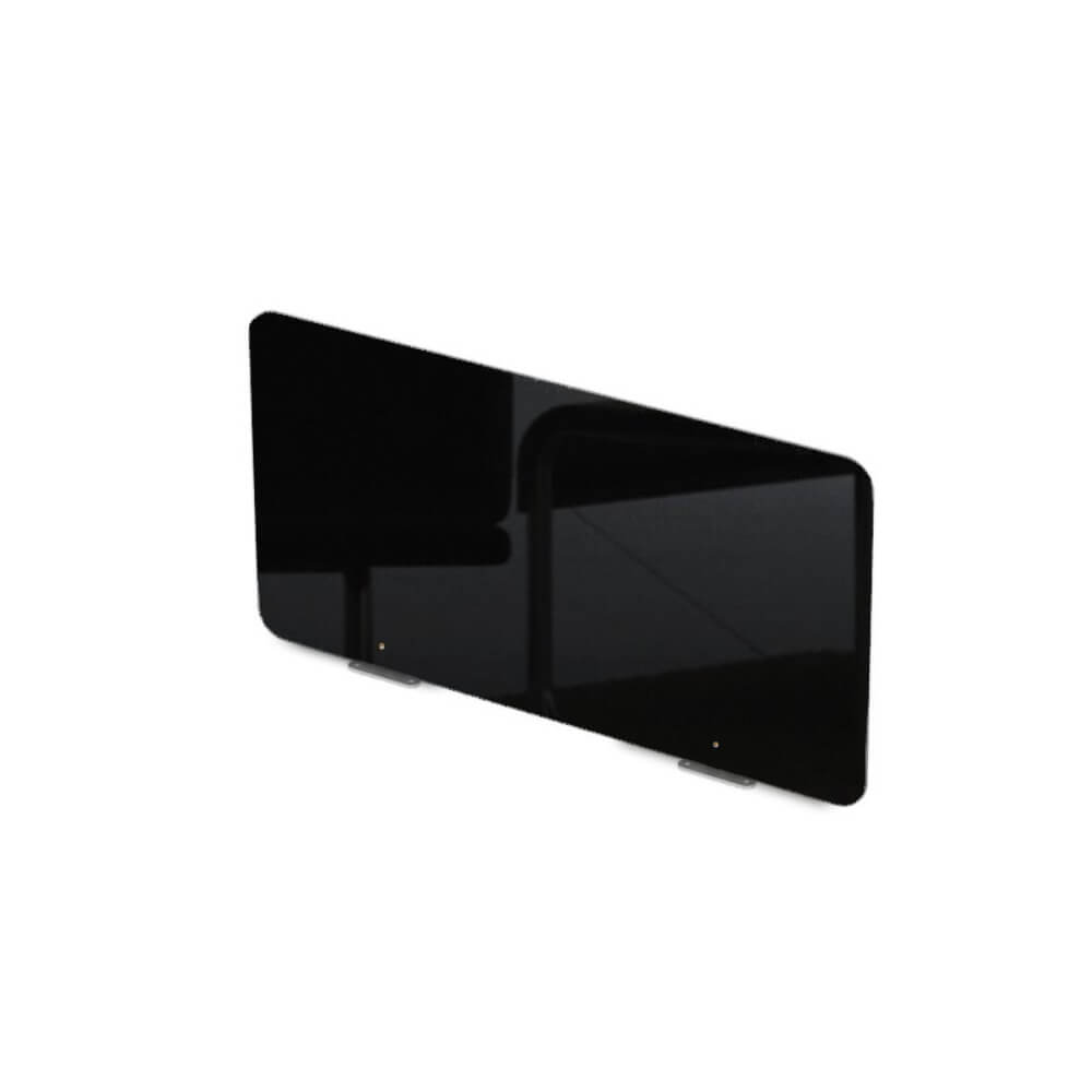 Барьер боковой HPL * 700x4x400  (Чёрный Глянец, 700x4x400,HPL-пластик)