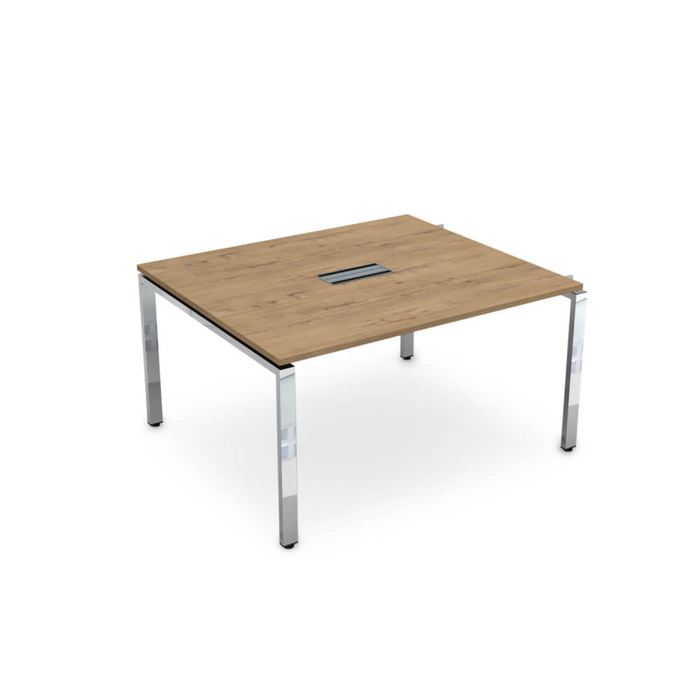 Начальный модуль системы Бенч П-обр. м/к 1400x1200x750 (Teakwood/металл глянец, 1400x1200x750)