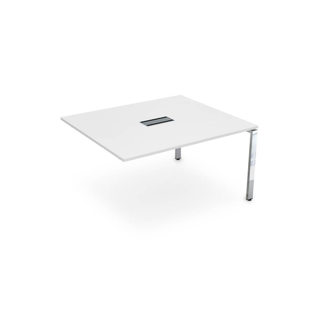 Конечный модуль системы Бенч П-обр. м/к 1400x1200x750 (Белый Премиум/металл глянец, 1400x1200x750)