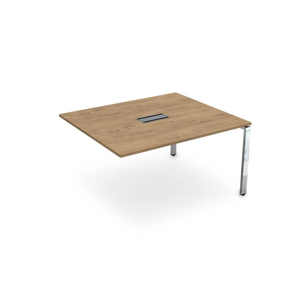 Конечный модуль системы Бенч П-обр. м/к 1600x1200x750 (Teakwood/металл глянец, 1600x1200x750)