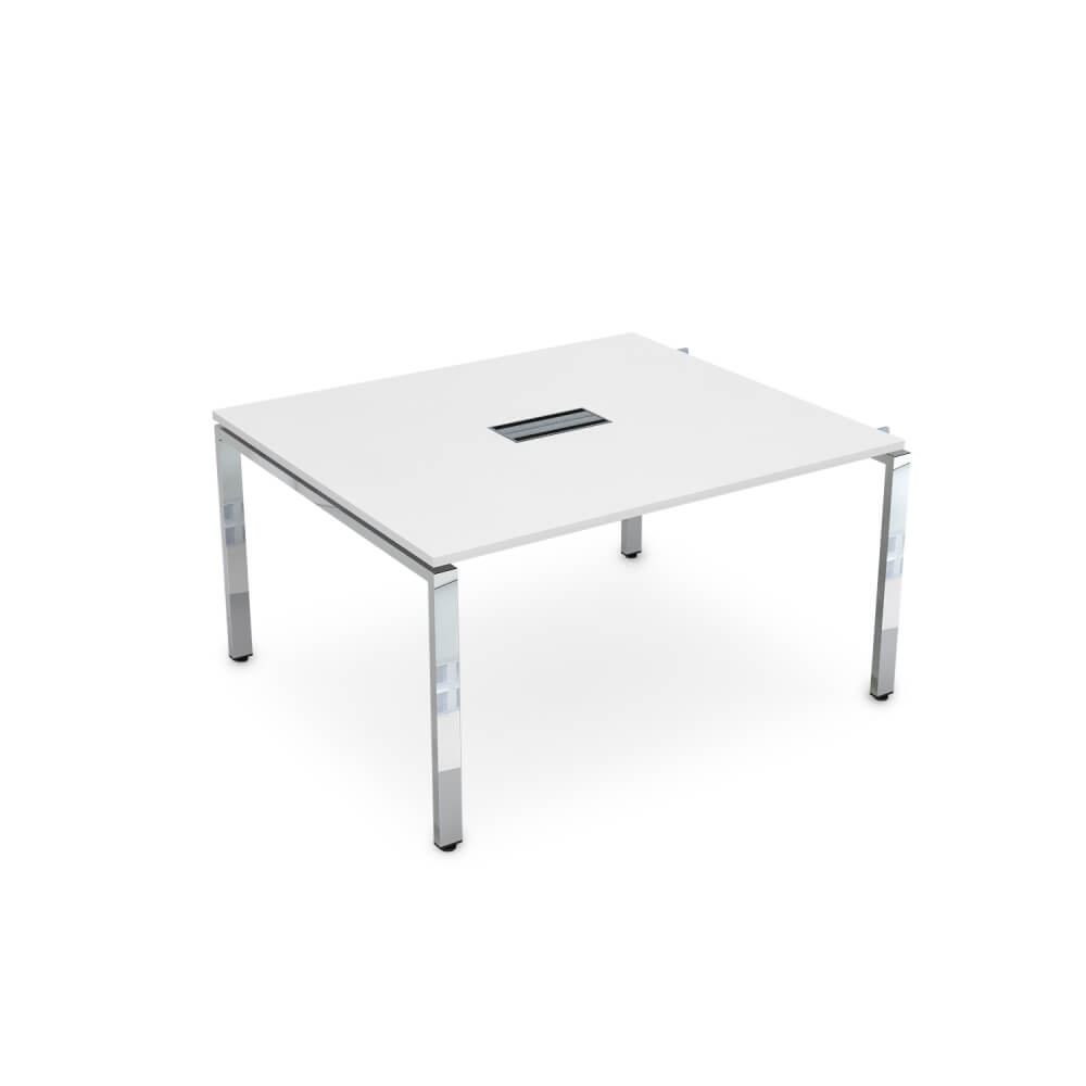 Начальный модуль системы Бенч П-обр. м/к 1600x1200x750 (Белый Премиум/металл глянец, 1600x1200x750)