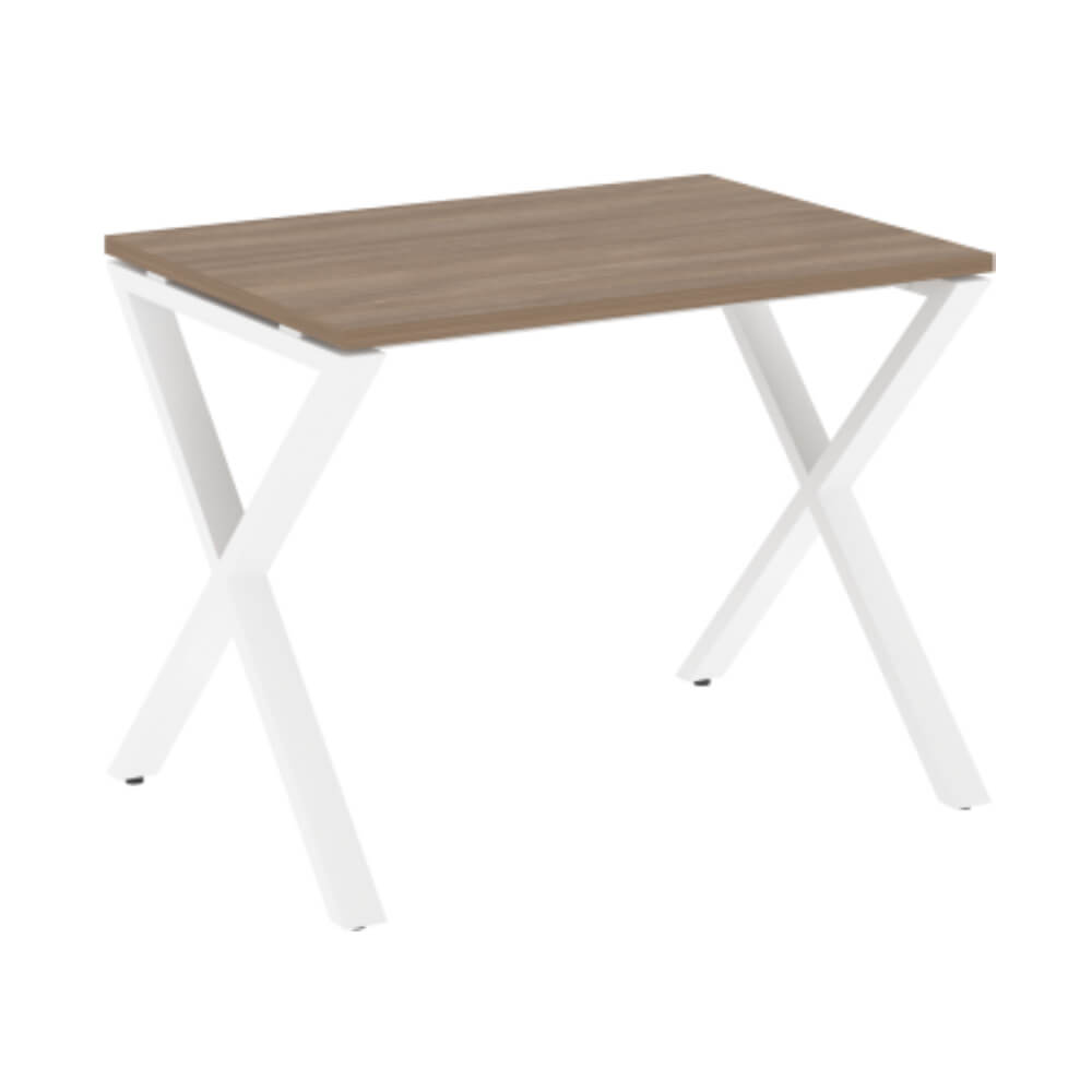 Стол рабочий (Х-образные опоры) 980x720x750 (Дуб Аризона/белый, 980x720x750)