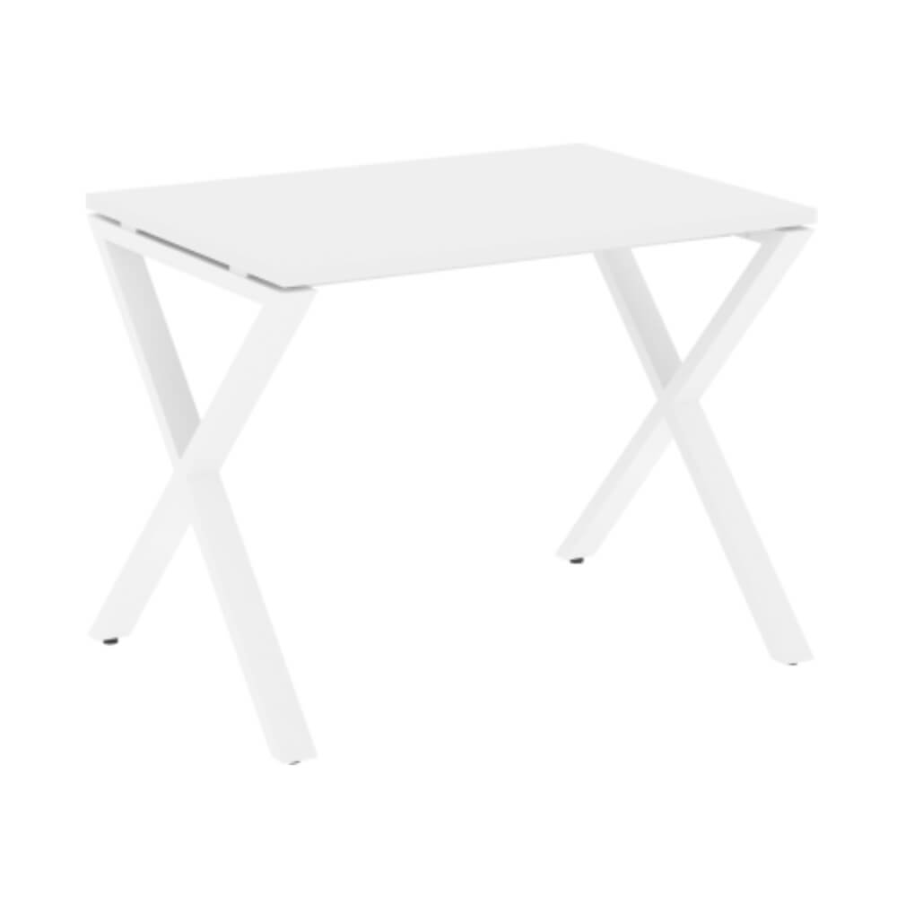 Стол рабочий (Х-образные опоры) 980x720x750 (Белый Бриллиант/белый, 980x720x750)
