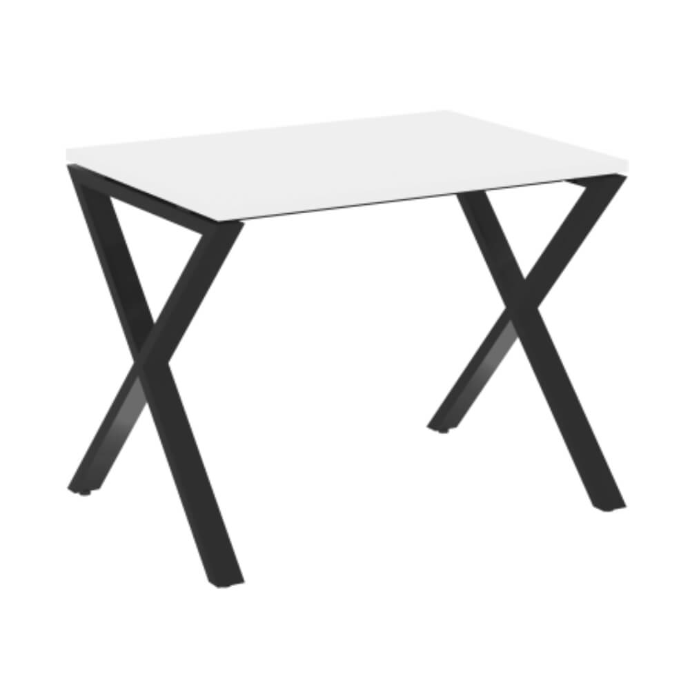 Стол рабочий (Х-образные опоры) 980x720x750 (Белый Бриллиант/чёрный, 980x720x750)