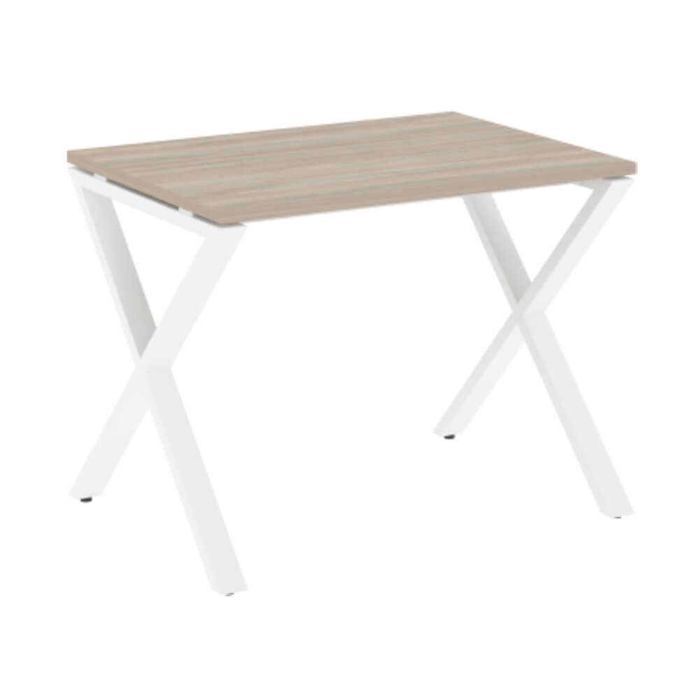 Стол рабочий (Х-образные опоры) 980x720x750 (Дуб Аттик/белый, 980x720x750)