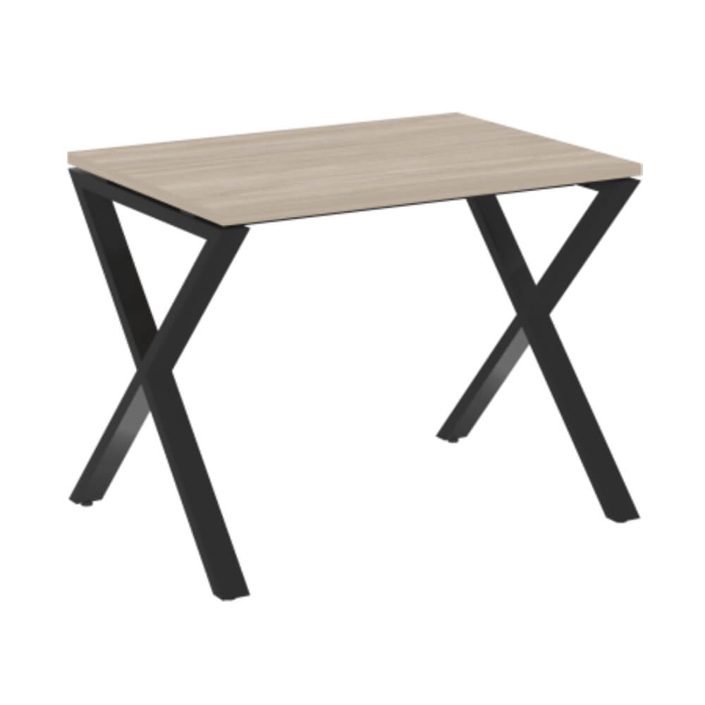 Стол рабочий (Х-образные опоры) 980x720x750 (Дуб Аттик/чёрный, 980x720x750)