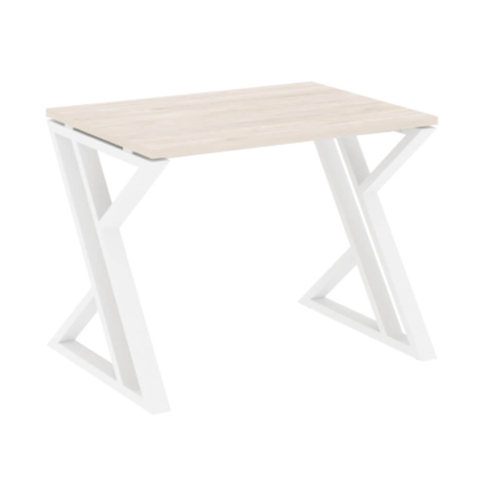 Стол рабочий (Z-образные опоры) 980x720x750 (Денвер Светлый/белый, 980x720x750)