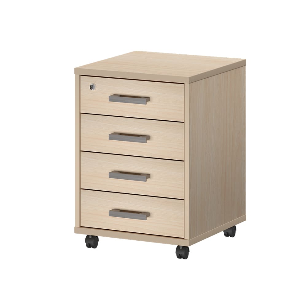 Тумба подкатная 4 ящ. 440x450x600 (Бук, 440x450x600)