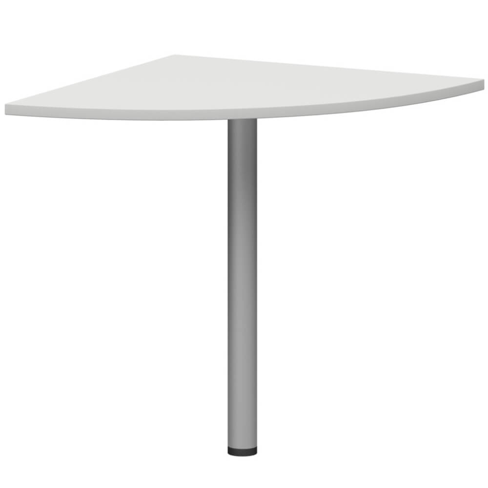 Приставка угловая (без опоры) 730x730x22 (Белый, 730x730x22)