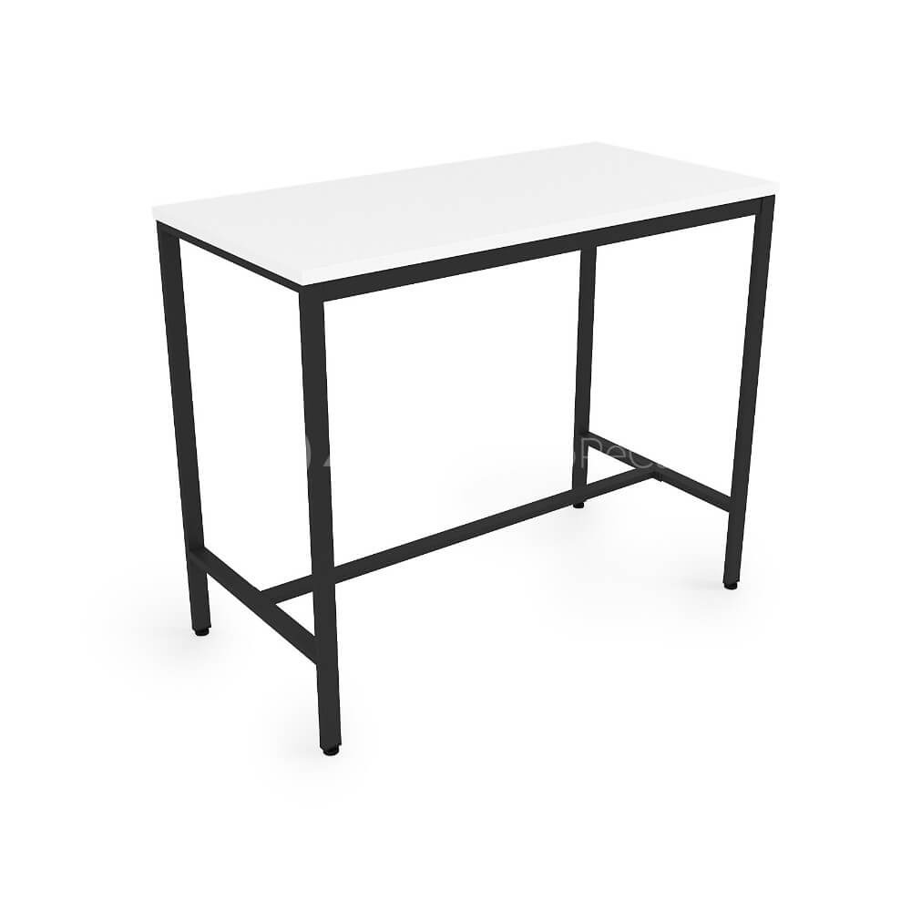 Стол барный Престо 1200x600x1000 (Белый/чёрный 1200x600x1000)