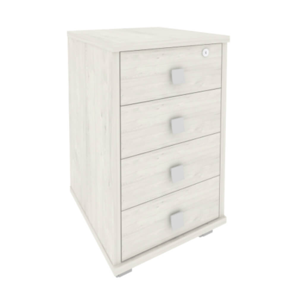 Тумба подкатная 4 ящ. с фолдингом 420x450x714 (Дуб Наварра, 420x450x714)