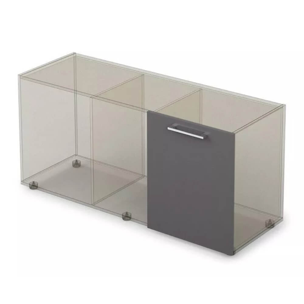 Фасад тумбы широкий 477x16x596 (Графит, 477x16x596)