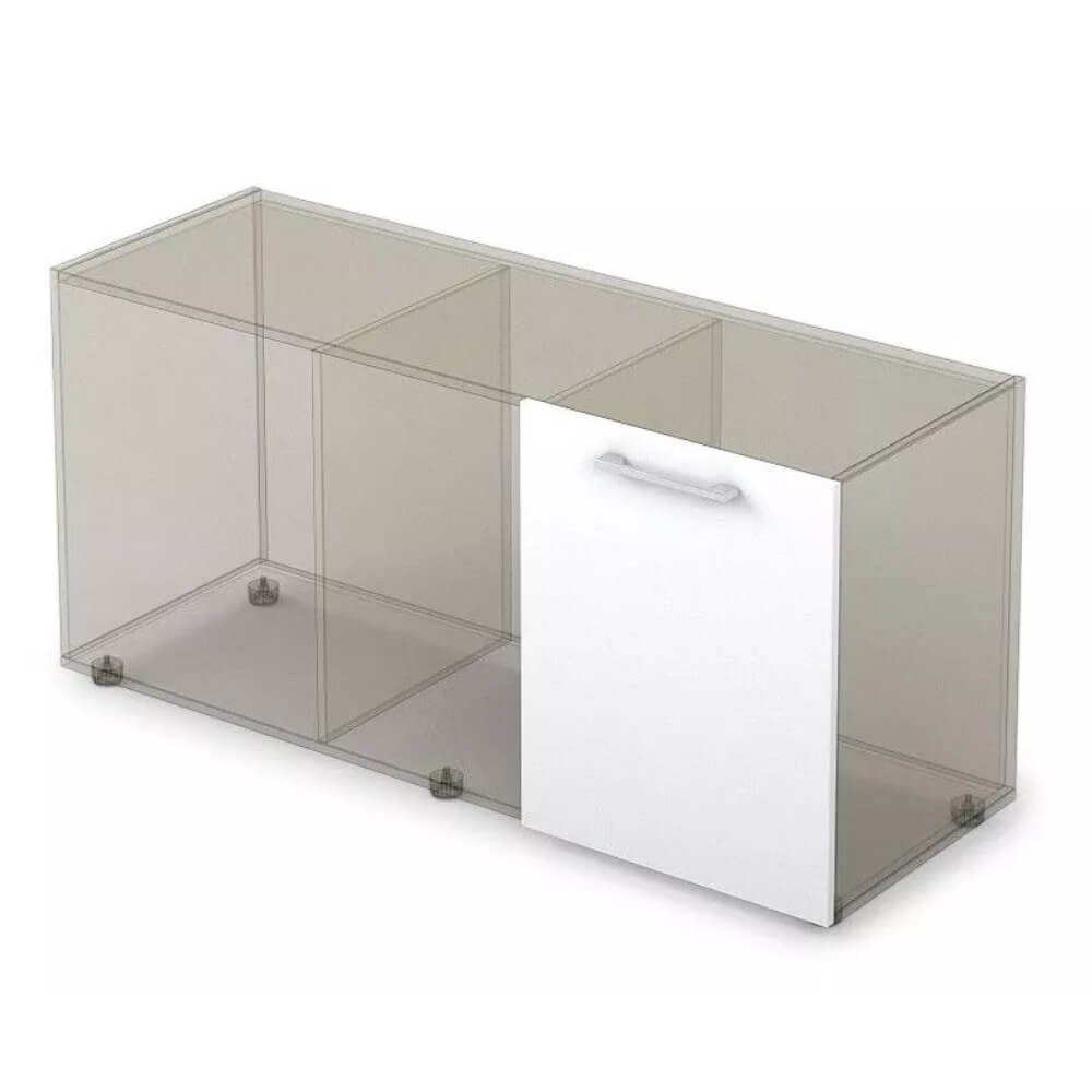 Фасад тумбы широкий 477x16x596 (Белый Премиум, 477x16x596)