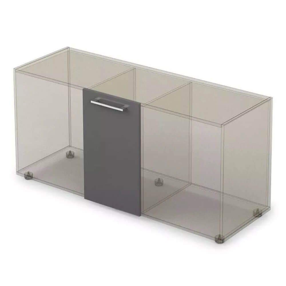 Фасад тумбы узкий 334x16x596 (Графит, 334x16x596)