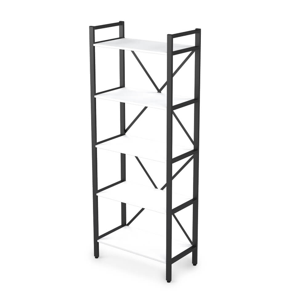 Стеллаж одиночный 5 ур.800x400x2000 (Белый Премиум, 800x400x2000)