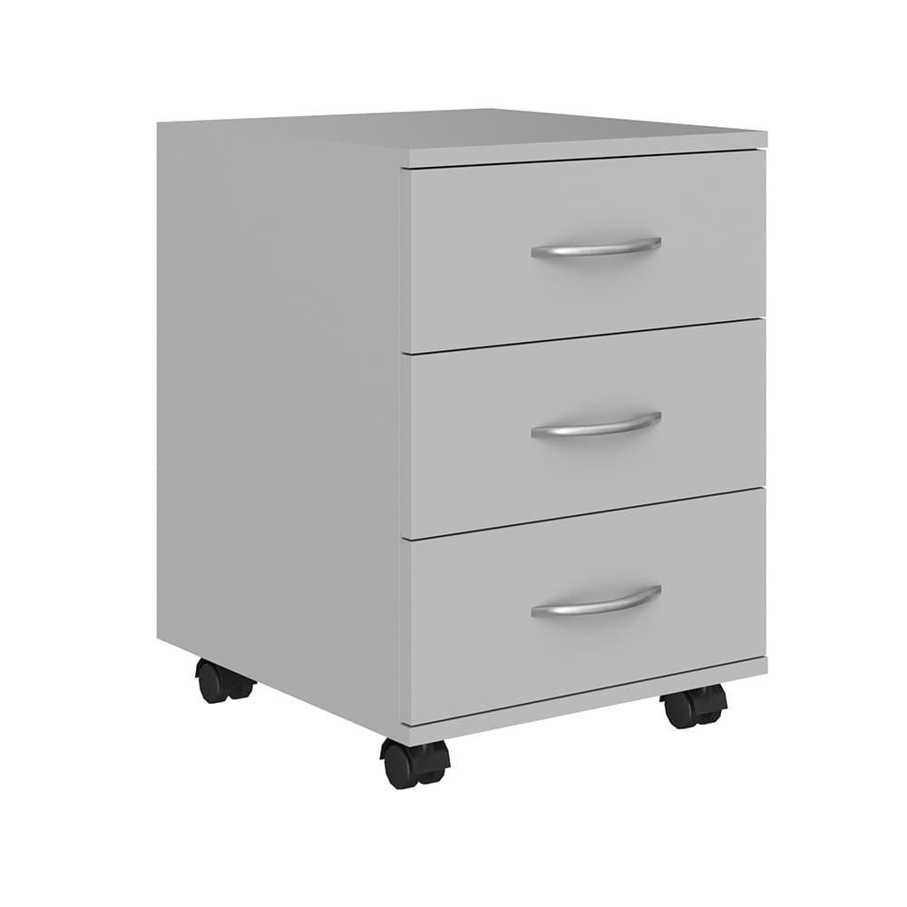 Тумба мобильная 3 ящ. 412x450x566 (Серый, 412x450x566)