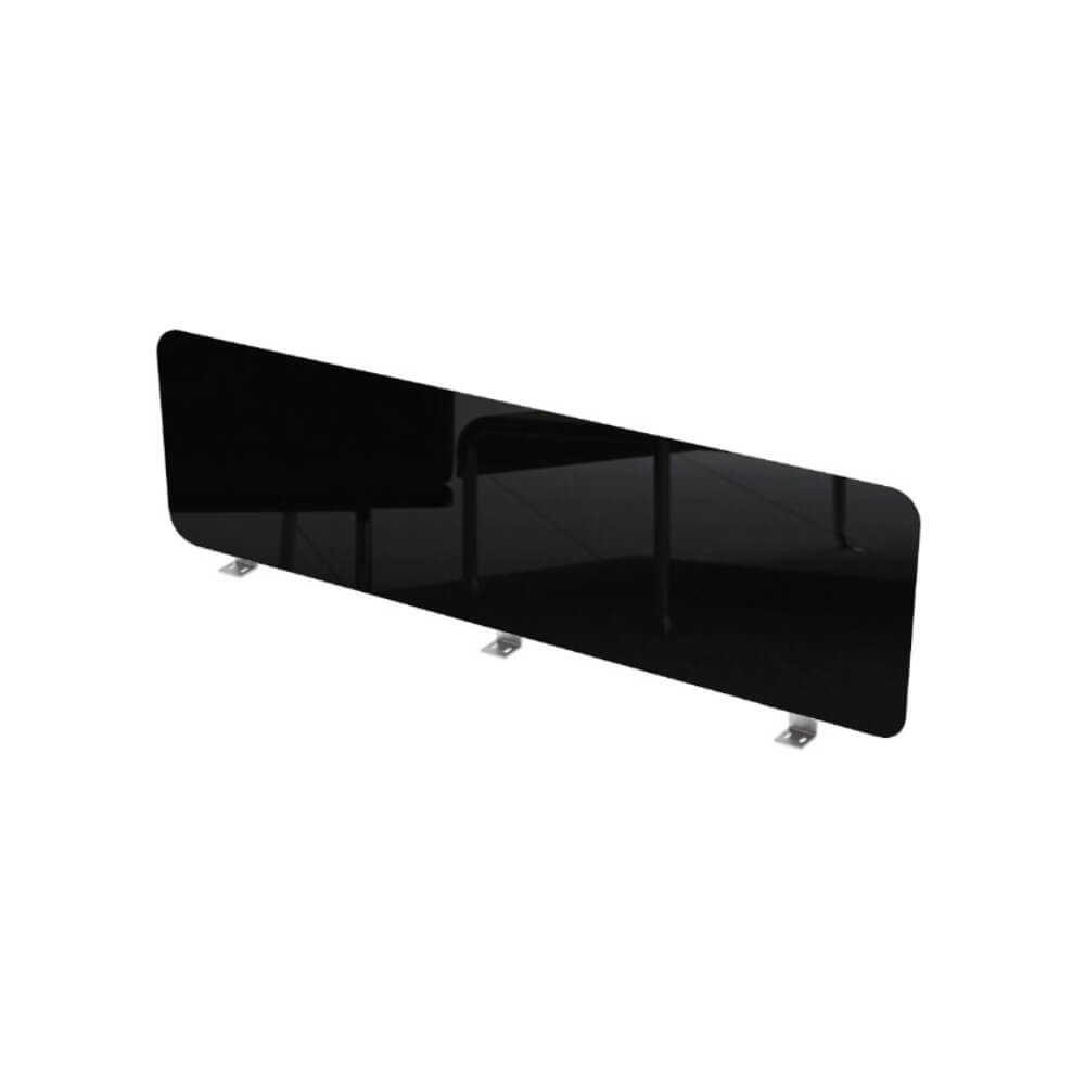 Барьер фронтальный HPL 1200x4x300 (Чёрный Глянец, 1200x4x300,HPL-пластик)