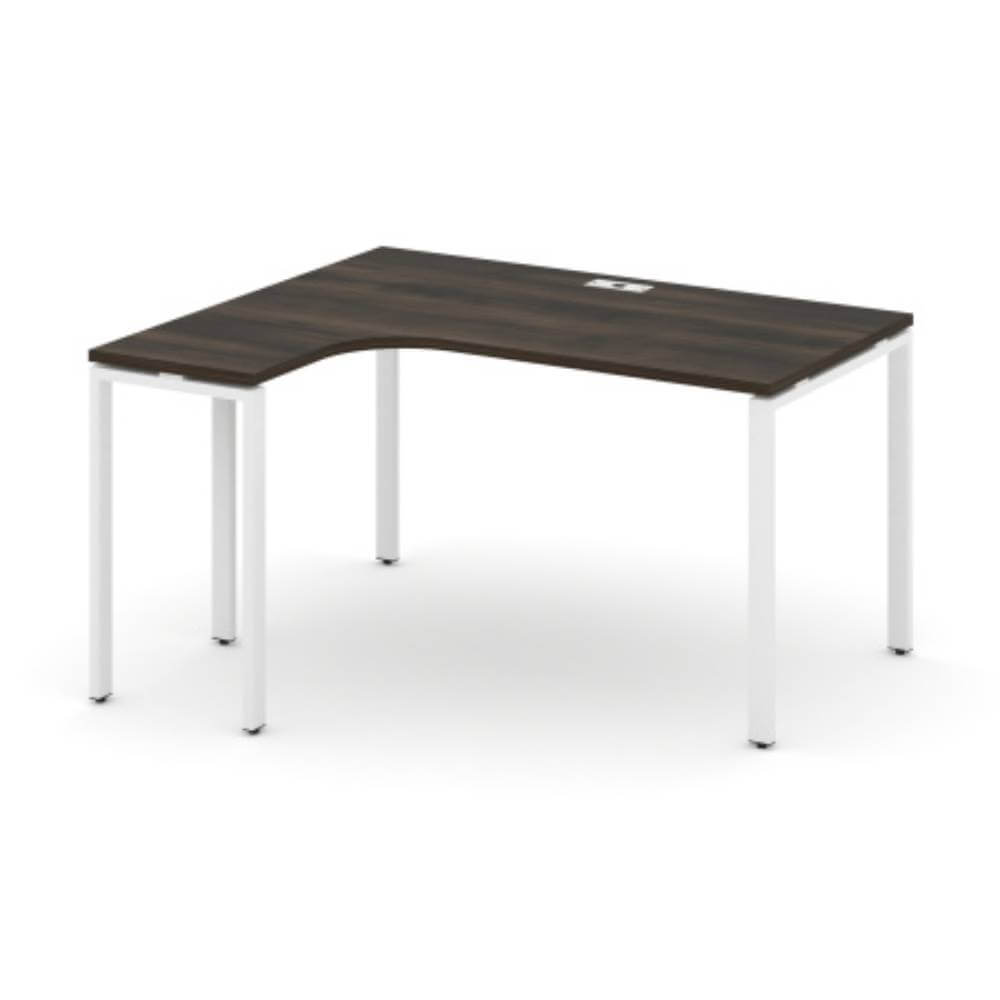 Стол эргономичный левый 1380x1180x750 (Дуб Мали/белый, 1380x1180x750)