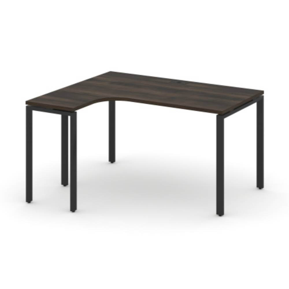 Стол эргономичный левый 1380x1180x750 (Дуб Мали/чёрный, 1380x1180x750)