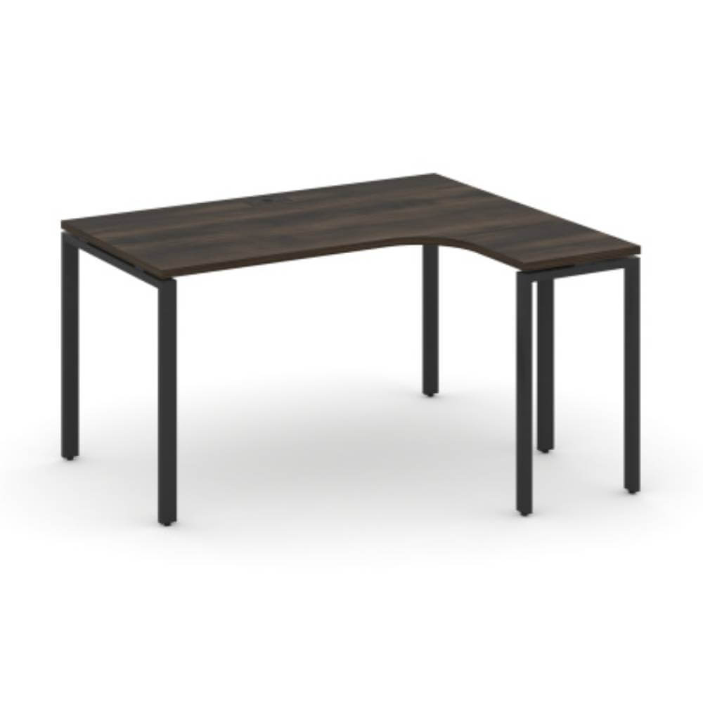 Стол эргономичный правый 1380x1180x750 (Дуб Мали/чёрный, 1380x1180x750)