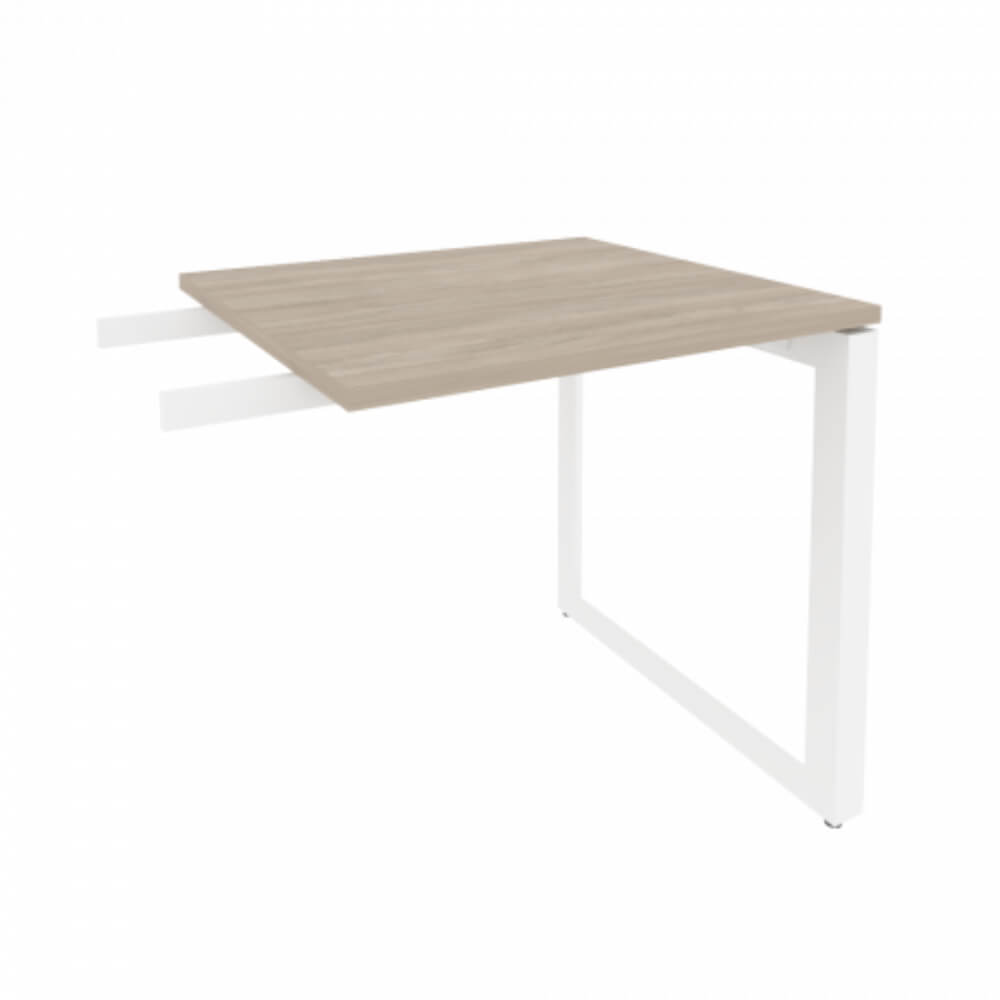 Брифинг-приставка на О-обр. м/к белый 780x720x750 (Дуб Аттик, 780x720x750)