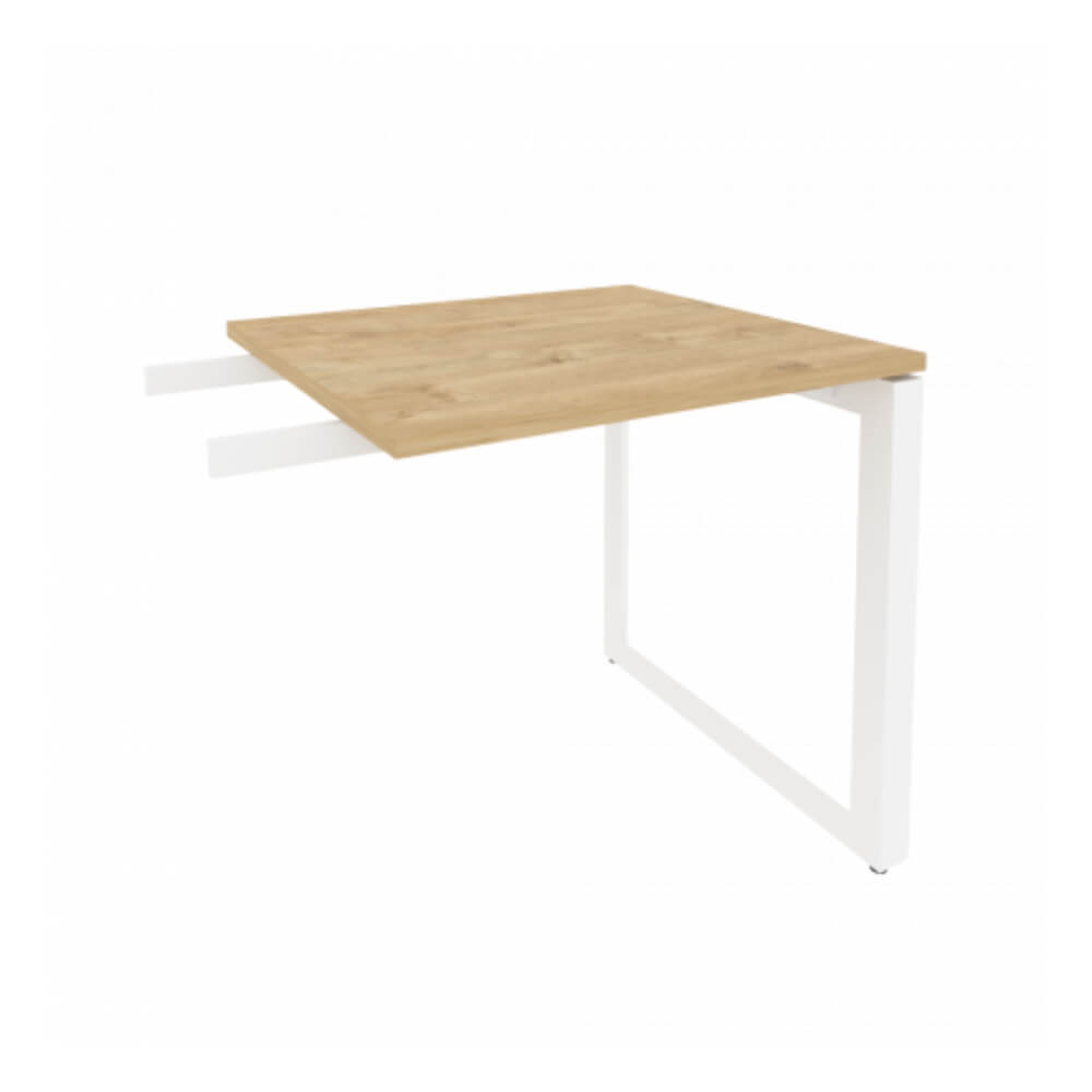 Брифинг-приставка на О-обр. м/к белый 780x720x750 (Тиквуд Светлый, 780x720x750)