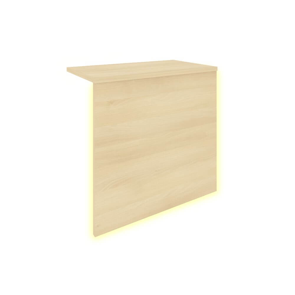 Накладка с подсветкой для прямой стойки ресепшн 560x321x536 (Акация Лорка, 560x321x536)