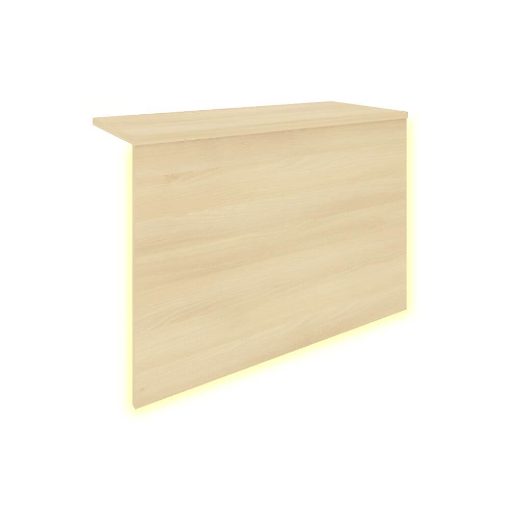 Накладка с подсветкой для прямой стойки ресепшн 760x321x536 (Акация Лорка, 760x321x536)