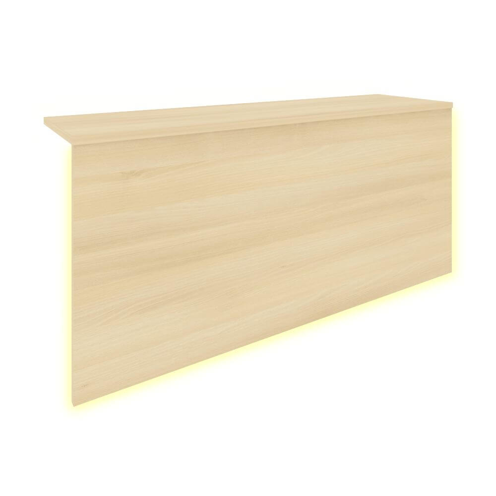 Накладка с подсветкой для прямой стойки ресепшн 1160x321x536 (Акация Лорка, 1160x321x536)