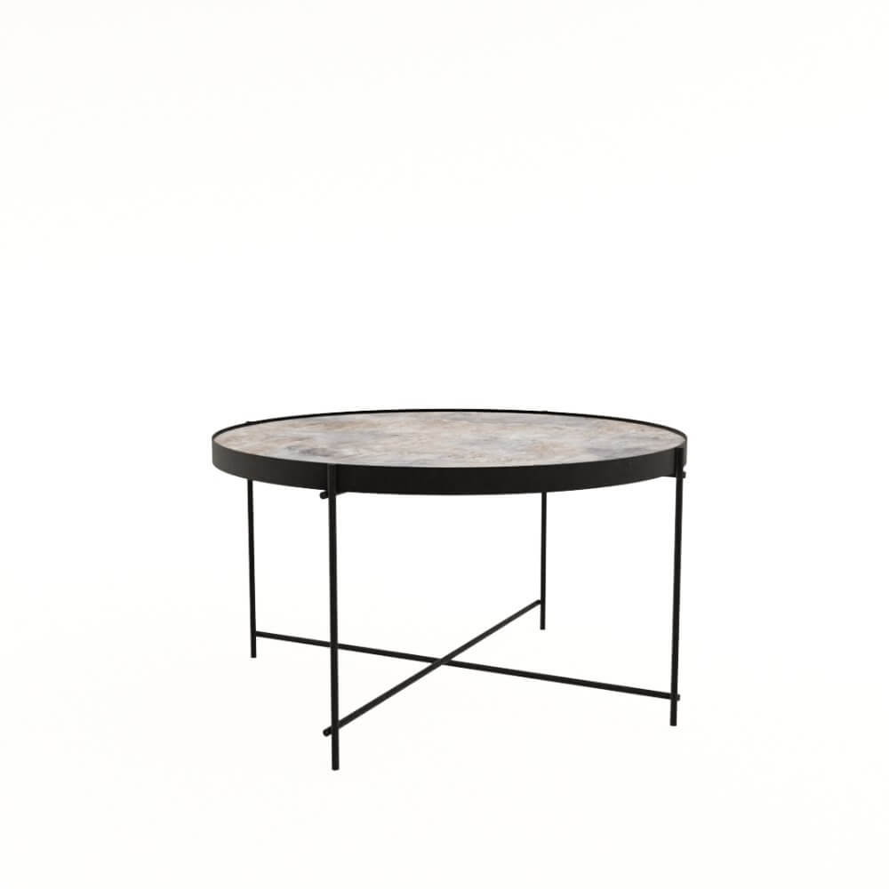Стол журнальный круглый MAGIC 800x800x450 (Basalt/чёрный, 800x800x450)