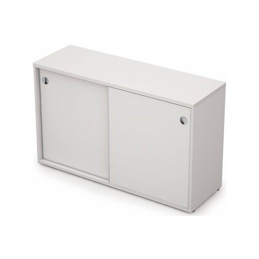 Шкаф-купе широкий 2 ур. 1235x400x750  (Белый, 1235x400x750, без замка)