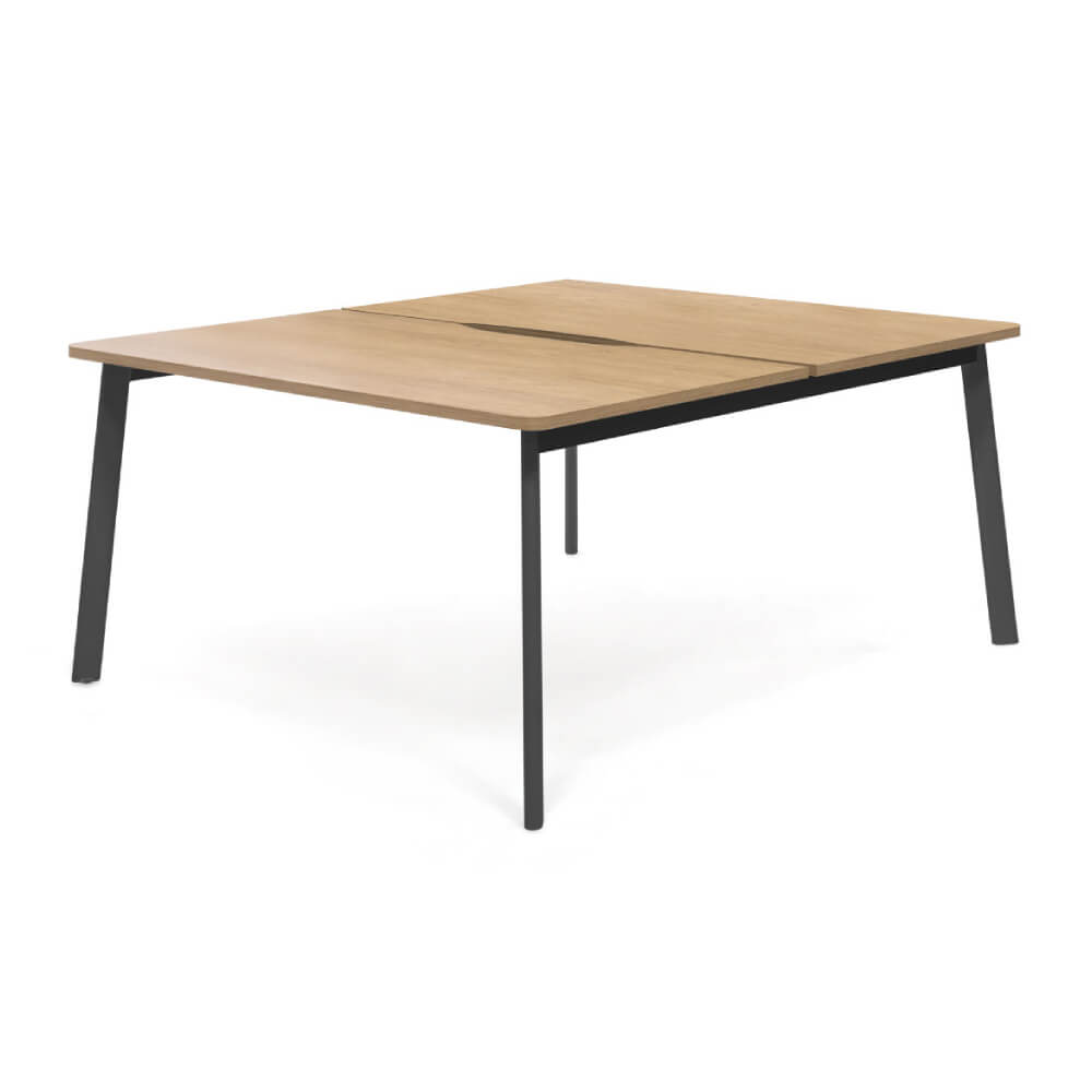 Бенч-система на 2 рабочих места 1580x1410x760 (Гикори/Графит, 1580x1410x760)